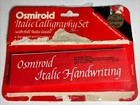 Osmiroid Gold Italic Calligraphy Fountain Pen Set  4 Nibs  Used  Excellent 