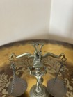 Vintage Brass Balance Scale Small Vintage Figure Angel Cherub Ball Figurine 6   