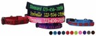 Nylon Pet Dog Collar Custom Embroidery Adjustable Quick Release Durable