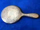  Antique Birmingham Uk 3pcs Sterling Silver Vanity Set  2 Brush Mirror