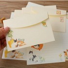 36 Pcs Writing Paper Envelopes Set Cute Cat Themed Letters Invitations Gifts