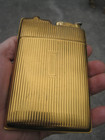 Large Vintage   Evans - Cigarette Case With Lighter   Gold Tone   Mcm