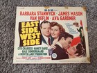 Vintage Movie Lobby Card Set  8   east Side  West Side  1949 Barbara Stanwyck
