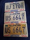 Lot 3 Bicentennial License Plate Frame Tags W old License Plates 