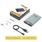 Lot 2 5  Sata Usb 3 0 Hard Drive Disk Hdd Ssd Enclosure External Hard Drive Case
