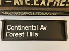 Nyc Ny Subway Roll Sign Vintage Nycta Art Continental Avenue Forest Hills Queens