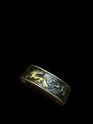 Japan Antique Shakudo Horse Only Fuchi Sword Fittings