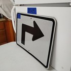 Authentic Traffic Highway Road Street Arrow Sign 90degree Right 21  X 15  12-127