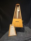Vintage Seth Thomas Metronome De Maelzel Wood Timer Wind Up Working No Cover