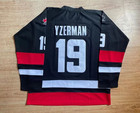 Throwback Yzerman  19 Team Canada Hockey Jerseys Youth men Sewn Custom Name S-6x