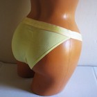 Victoria s Secret Cotton Tanga Panty M L Xl Xxl Logo Waist Yellow String Biikini