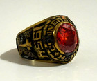 Vintage Connersville High School 1954 Doug Class Ring Red Stone  Size 8