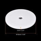 2pcs 6  Rotating Swivel Stand With Steel Ball Lazy Susan Base Turntable White