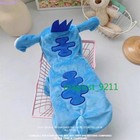Pet Dog Clothes Stitch Coat Puppy Cat Cartoon Costume Winter Xmas Gift Blue New