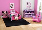 Girls Pink Toddler Bed Minnie Mouse With Safety Rails Kids Bedroom Furniture