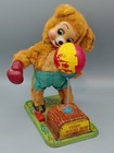1950 s Japan Tin Toy Teddy The Champ Boxer Battery Operated Cragstan Not Working
