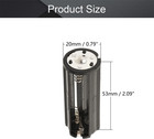 10pcs Aaa Battery Holder Case Adapter Black Cylindrical Battery Storage