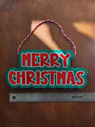 Merry Christmas - 10  X 5   3d Printed Holiday Door Hanger