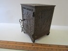 Antique Young America Cast Iron Toy Money Coin Safe Piggy Bank W  Keys Vintage
