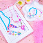 Sielevin Little Girl Jewelry For Kids Toddler Necklace Bracelet Set With Unicorn