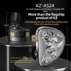 Kz As24 In-ear Monitor Headphone 24ba Drivers High-performance Iem     Fast Ship