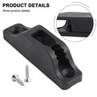 Black Nylon Cleat Slide For 6mm Rope Tensioning For Kayak Accessories