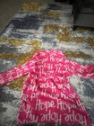 Hot Pink Robe  For Girls That Says Hope