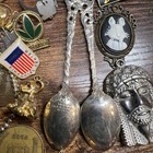Vintage Estate Junk Drawer Lot  Jewelry  Pins  Coins  Collectibles  Tangled