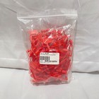 Padlock Seal Tags Health Care Logistics Un-numbered Red Plastic 100 Count Bag