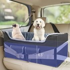 Dog Car Booster Seat  Elevated Pet Car Seats For Large Medium Dogs With Safety L