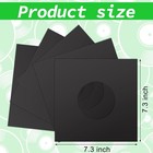 100 Pieces Vinyl Record Sleeves 45 Rpm 7 Inch Black Protection Paper Covers O   
