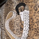 Women   s Western Bling Belt White silver Rhinestone Studded Wide Adjustable Xl