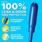Tampax Pearl Tampons Regular Absorbency With Leakguard Braid - Unscented