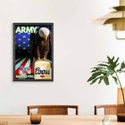 Army American Eagle Beer Poster 16x24 Patriotic Home Man Cave Veterans Decor