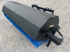 Proworks 84  Hydraulic Angle Broom Skid Steer Attachment Half Poly Wire Brush