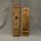 Joliet Central High School Antique Door Hardware Backplate   Push Plate Illinois