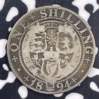 1894 Great Britain 1 Shilling Lot f1847 Silver 