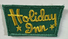 Vintage Green   Yellow Holiday Inn Uniform Patch Embroidered 3  X 2  Motel Hotel