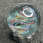 Handmade Contemporary Glass Art Marble  92    Spiral Dichroic Swirl By Peter Boyle