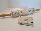 Temp-tations Old World Confetti Rolling Pin   Rest Base Stand Perfect Condition