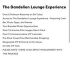 2 Ella Langley Ga Tickets   Dandelion Lounge Experience - 10 30 26 Lincoln  Ne