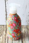 250ml Glass Bathroom Soap Dispenser Decorated By Colorful Handmade Polymer Clay