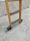 Vintage Cotterman Rolling 10 Step 9 5 Foot Library Ladder W 10 Foot Metal Track