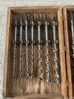 Vintage Irwin 13 Pc Set Auger Hand Drill Brace Bits In Box