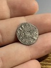 1200s Diner Spanish Medieval Silver Old Coin Barcelona Crusaders Templars Cross