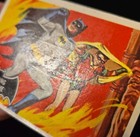 1966 Topps Batman  black Bat Logo   51 Flaming Welcome Trading Card 