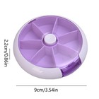 Round Weekly Pill Box Organizer 7 Day Travel Medicine Organizer Case