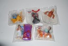 Vintage 1992 Burger King Aladdin Kids Club Toy Lot Complete Set Of 5 Sealed New