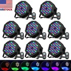 2 4 8pcs 36 Led Rgb Stage Lighting Par Light Dmx Beam Dj Disco Light W  Remote