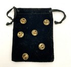 Vintage Golf Lapel Pins With Pouch Hat Tie Tacks Pin-backs Golfer Gift Set Of 5